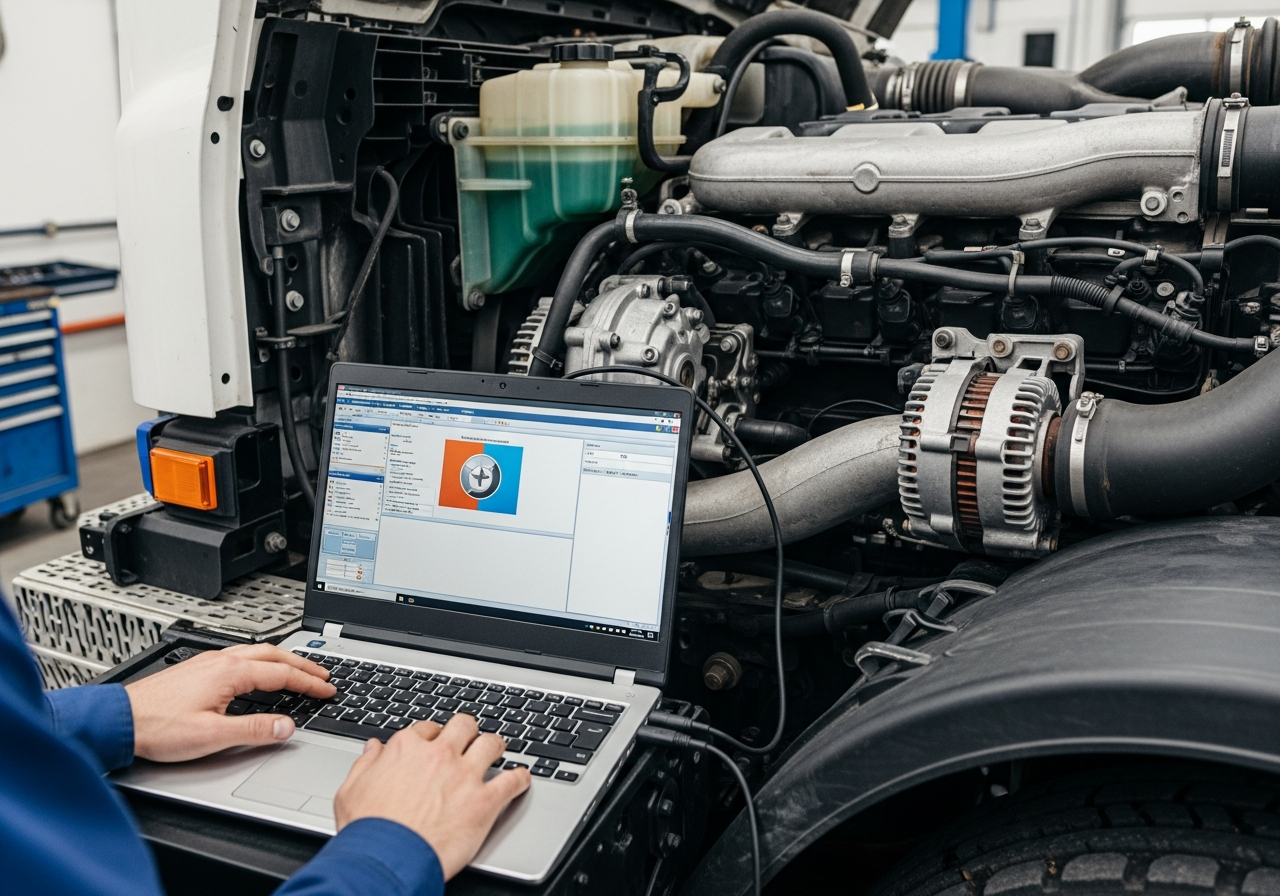 Diagnostic station and tachographs